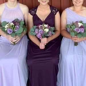 David’s Bridal Bridesmaid Dress in Plum
